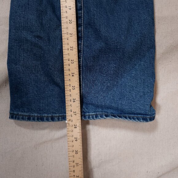 Universal Thread Denim Bib Overalls Womens 12 Jeans Wide Leg Countrycore Work - Picture 6 of 16